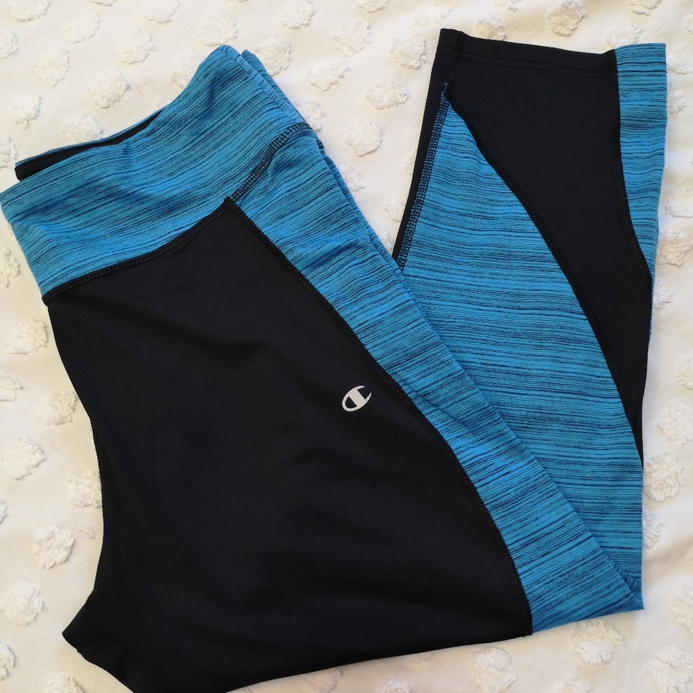 Champion Black and Blue Size XL Leggings